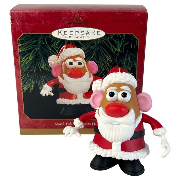 New Hallmark Keepsake Ornament Mr Potato Head North Pole Santa Claus 1999 In Box - Picture 1 of 11